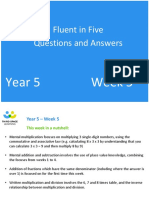 Fluent in Five Questions and Answers: Year 5 Week 5