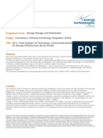 CVEI Final Analysis of Technology Commercial and Market Building Blocks For Energy Infrastructure Excel Model