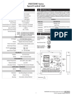 ESD5500E Series Speed Control Unit: Specifications