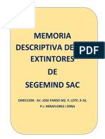 Memoria Descriptiva de Extintores