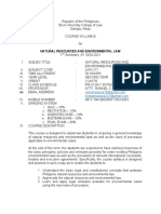 Course Syllabus On Nrel