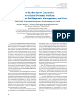 Towards A European Consensus On Gestational Diabetes Mellitus: A Pragmatic Guide For Diagnosis, Management, and Care