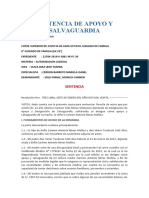 Sentencia de Apoyo y Salvaguardia