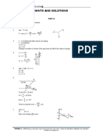 Hints and Solutions: Physics (Section-I)