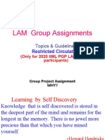 LAM Group Assignments: Topics & Guidelines