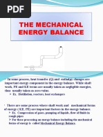 Mechanical Energy Balance