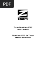 Zoom Dualcam 1300: User'S Manual