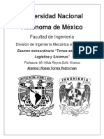 Examen Extraordinario Temas Selectos de Logistica y Sistemas