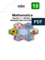 Mathematics: Quarter 1 - Module 1: Generating Patterns