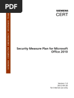 CERT Office2010 Measure Plan