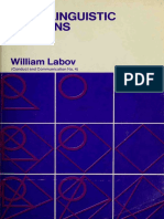 Labov William - Sociolinguistic Patterns