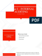 Chapter I - INTERNAL Auditing: By: Dennis F. Gabriel