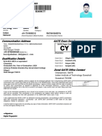 08 Aug 1997 Male SC: Communication Address GATE Exam Details