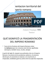 Fragmentacion Territorial Del Imperio Romano