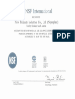 NSF 14 & 61 Certificate PDF