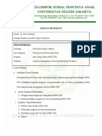 TOR Sambutan Dores HUT KSPA Dan Rundown