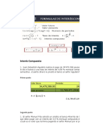 Ejercicios para Resolver de Interes Compuesto