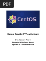 Manual Servidor FTP en Centos 6