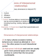 Dimensions of Interpersonal Relationships