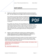 Supply and Demand Analysis: Solutions To Problems