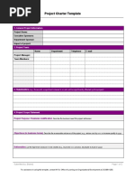 Project Charter Template