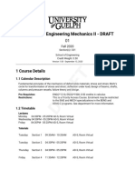 ENGG 2160 Engineering Mechanics II - DRAFT: 1 Course Details