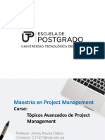 Topicos Avanzados de Project Management SEMANA 4