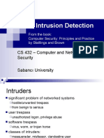 Intrusion Detection: CS 432 - Computer and Network Security Sabancı University