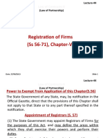 Registration of Firms (Ss 56-71), Chapter-VII: Law of Contracts-II