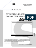 50" Digital Plasma Color Television: Service Manual