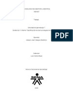 Actividad 7 Evidencia 3 Informe "Identificación de Las Tecnologías de La Información"