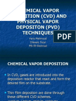 Chemical Vapor Deposition (CVD) and Physical Vapor Depositon (PVD) Techniques