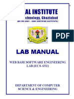 Ideal Institute: Lab Manual