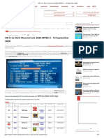 DD Free Dish Channel List 2020 MPEG-2 - 13 September 2020