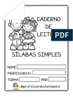 Caderno de Leitura Sílabas Simples