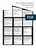 The 12 Rules of Subject Verb Agreement