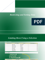 Restricting and Sorting Data