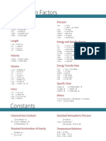 Conversion Factors and Constants