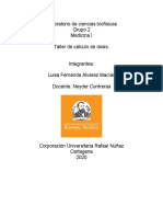 Taller Calculo de Dosis