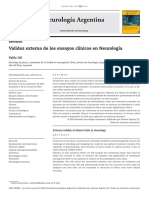 Validez Externa de Los Ensayos Clínicos en Neurología