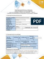 Guía de Actividades y Rúbrica de Evaluación - Paso 3 - Construir Una Propuesta de Entrevista Con Sus Fases y Enfoque