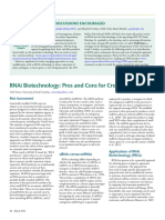 Rnai Biotechnology: Pros and Cons For Crop Improvement