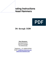 Operating Instructions Diesel Hammers: D6 Through D280