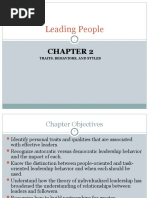 Leading People: Traits, Behaviors, and Styles