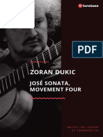 Zoran Dukic: José Sonata, Movement Four