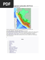 Las Ocho Regiones Naturales Del Perú