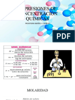 Expresiones de Concentración Químicas