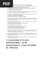 Ejercicios para Calculo de Dosis de Medicamentos