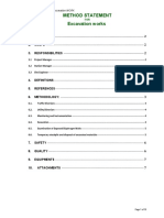 Method Statement Excavation Works: Page 1 of 13