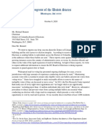 House GOP Oversight Letter To DC Board of Elections 10.08.20